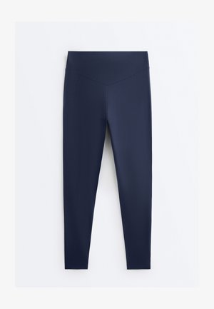 OYSHO HIGH-RISE ANKLE-LENGTH - Legging - royal blue