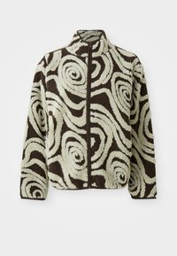 SWIRLS ZIP JACKET - Giacca in pile - brown/multi-coloured