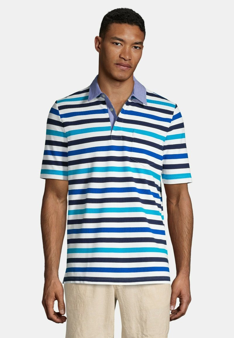 LANDS' END Polo shirt malibu blue stripe/blue Zalando.de