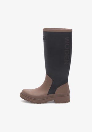 Woden Regenlaarzen - black cortado