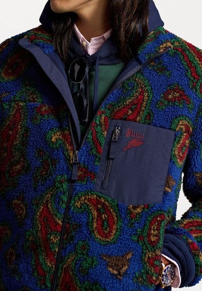 Polo Ralph Lauren PAISLEY PILE FLEECE JACKET - Fleece jacket - royal combo