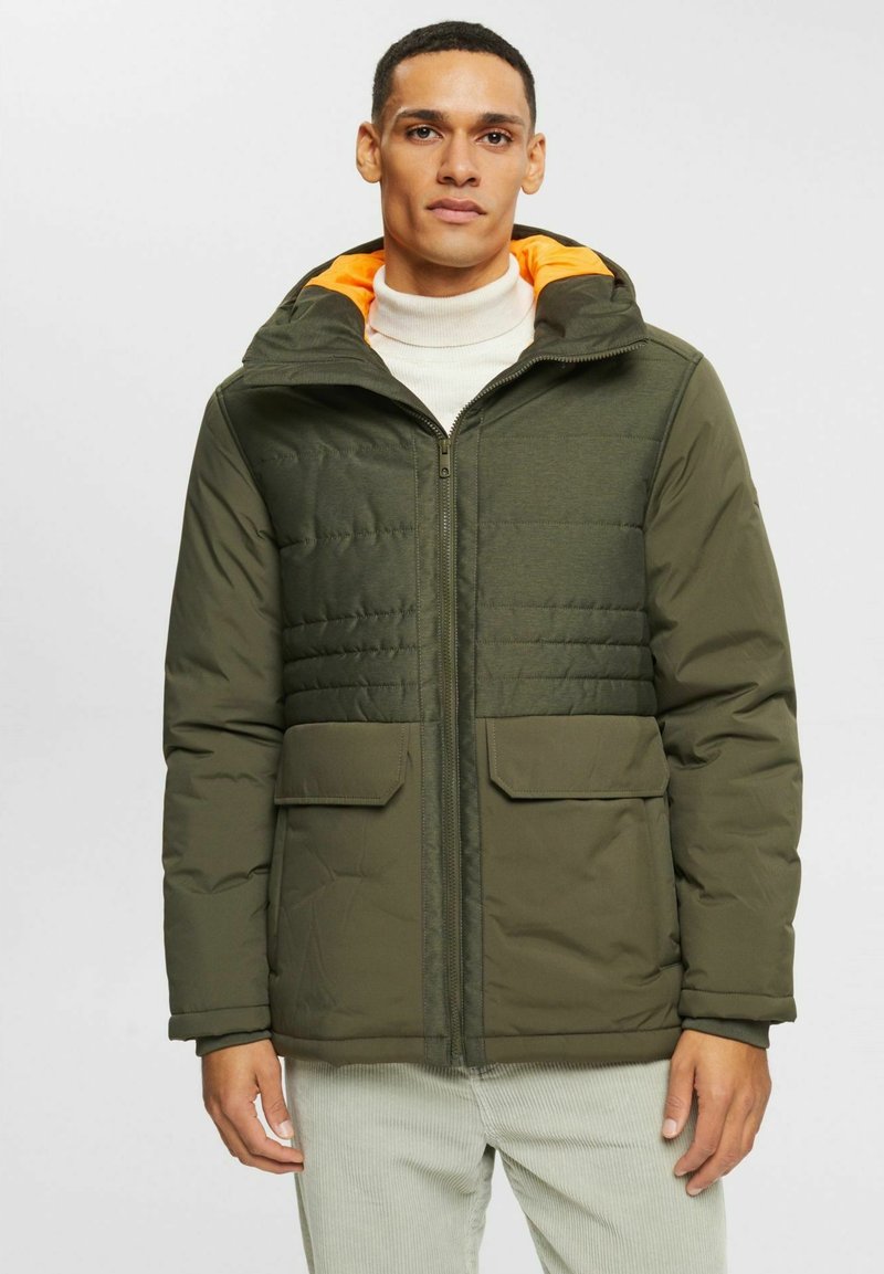 Esprit OUTDOOR Winter jacket dark khaki/metallic green Zalando.co.uk