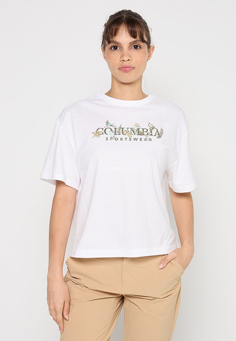 Columbia T-shirt print wit Columbia T-shirt print wit