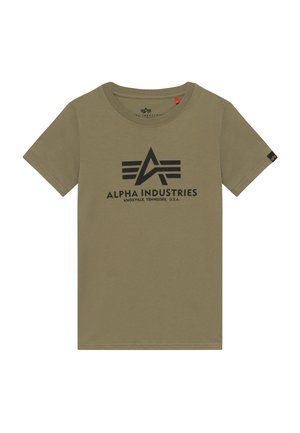 Alpha Industries T-shirt z nadrukiem - olive