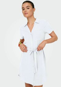 JDY MIDI - Vestido camisero - bright white