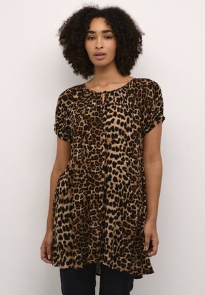 Kaffe AMBER - Tunika - classic leopard