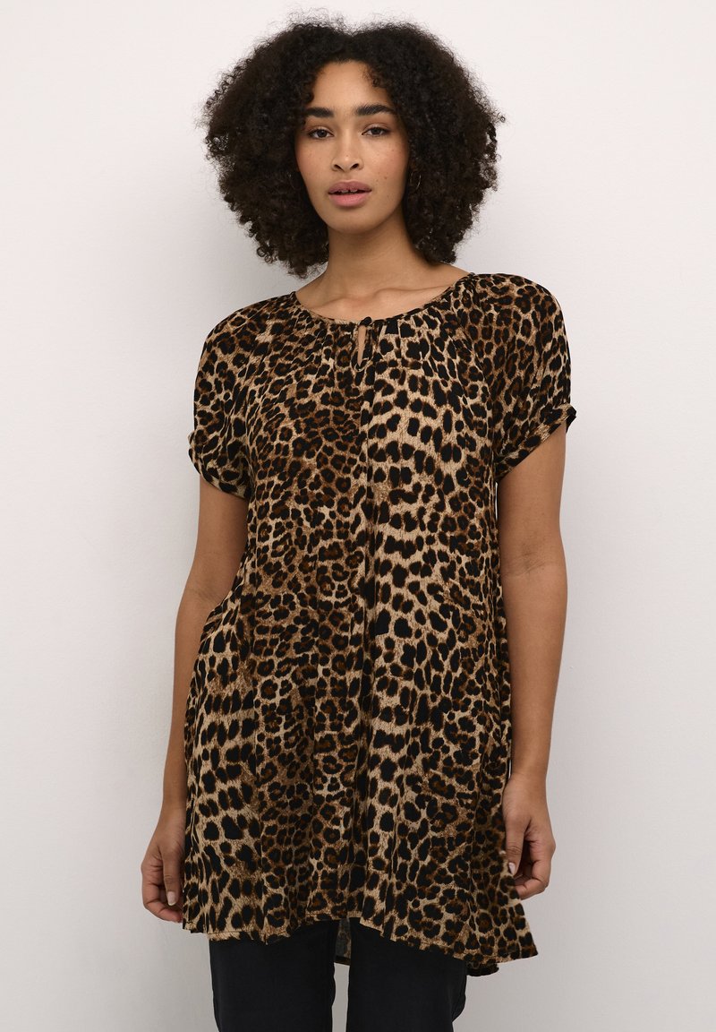 Kaffe - AMBER - Tunic - classic leopard, Enlarge