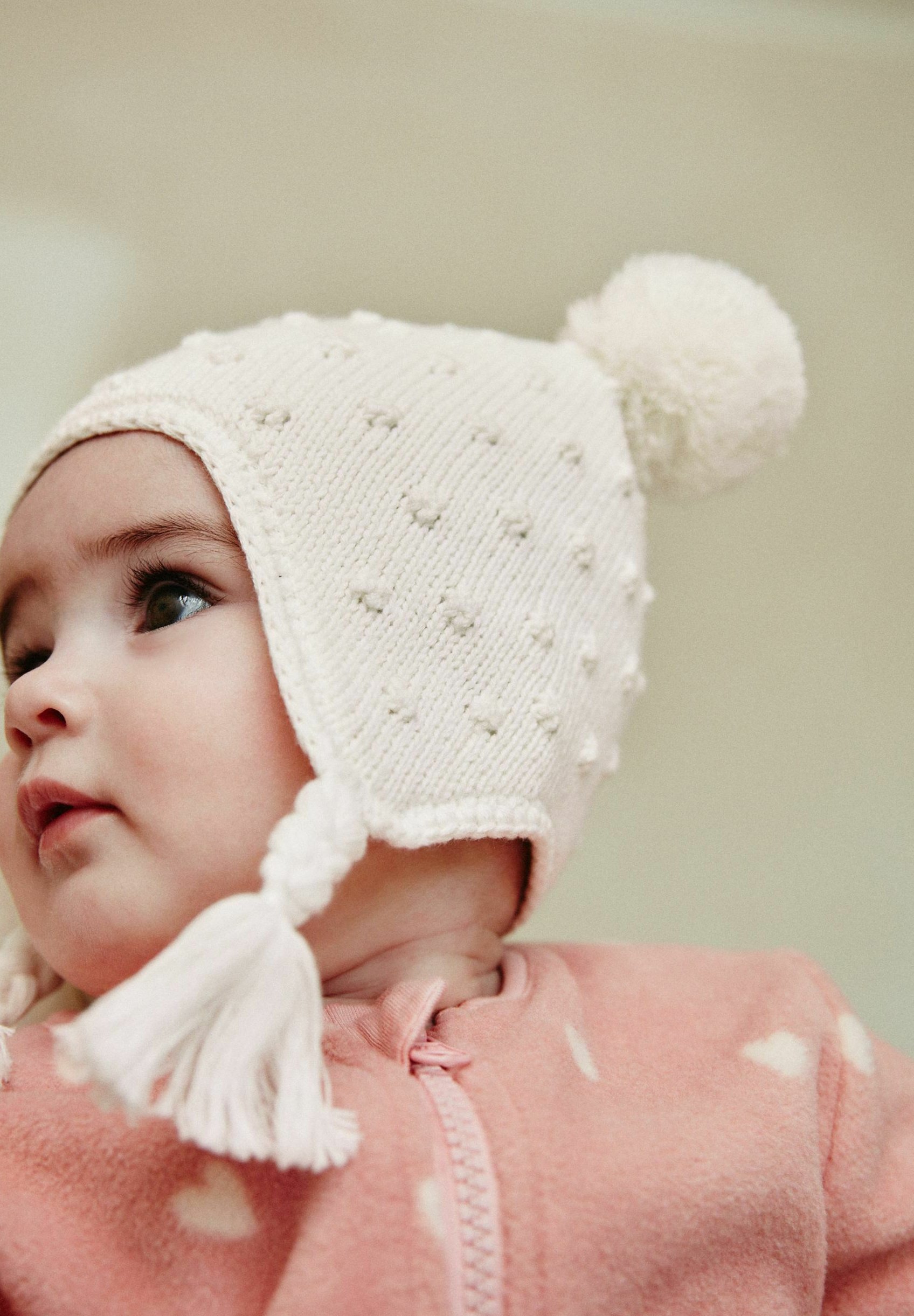 Berretto Caldo Neonato Junior Berretto Invernale Bambini Con Pompon Riflettente - Doppio Strato Unisex | Bobble Beanie Junior Berretto Invernale Bambino Pompon Riflettente Doppio Strato - Foto 5