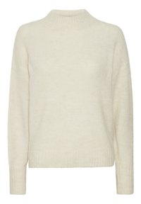 ICHI Stickad tröja - white