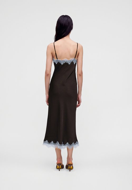 bec bridge aurelia asymmetrical dress Bec + Bridge Aurelia Asymmetrical Mini Dress in Violet Check