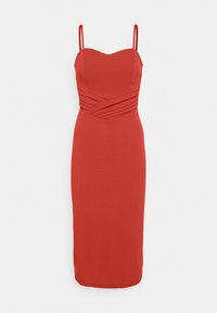 WAL G TALL MIDI DRESS - Vestido de malha - burnt orange