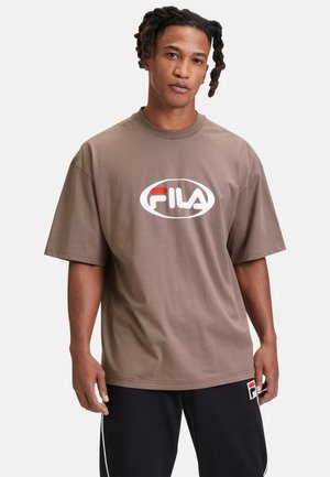 Fila T-shirt print - deep taupe
