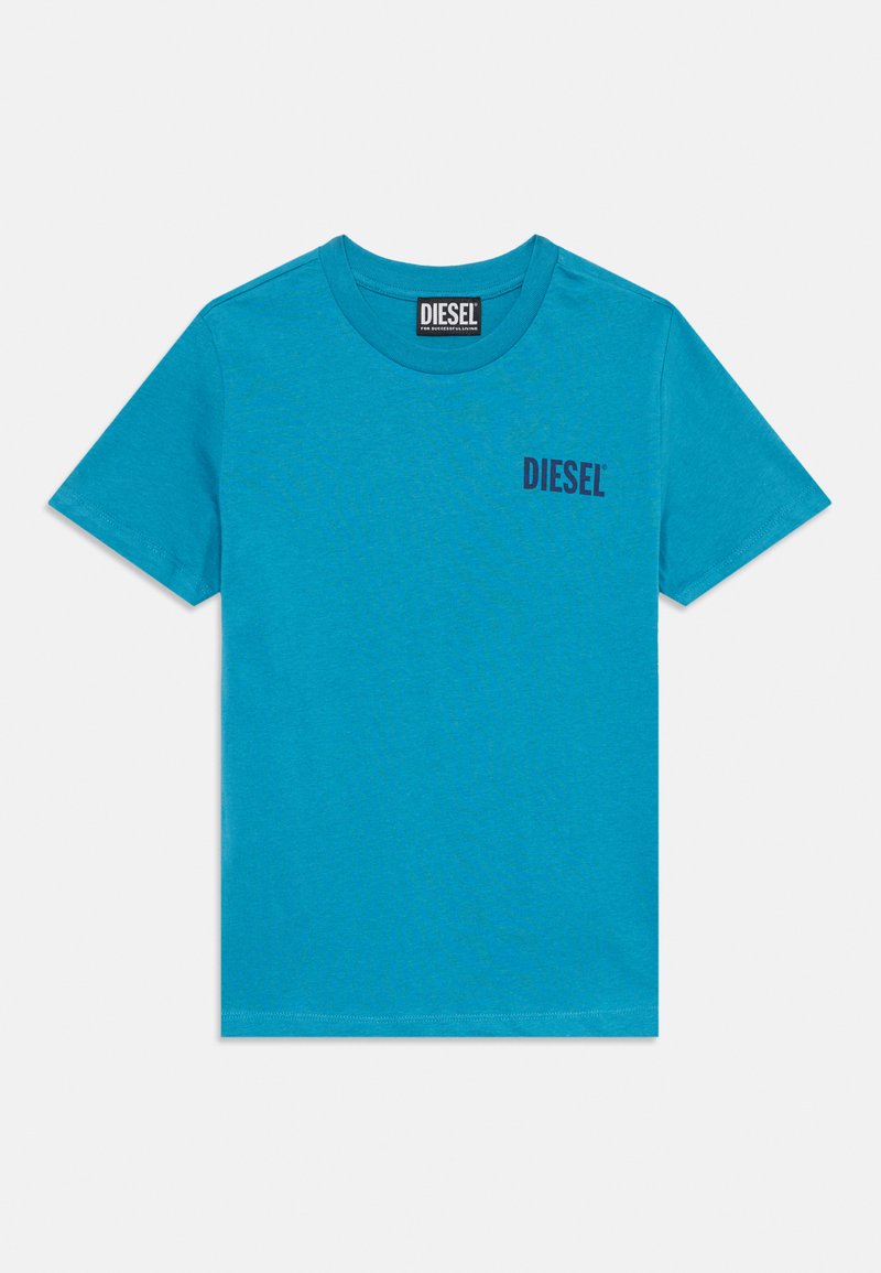 Diesel T-shirt print blauw Diesel T-shirt print blauw