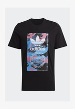 adidas Originals CAMO TONGUE - Print T-shirt - black - Zalando.co.uk
