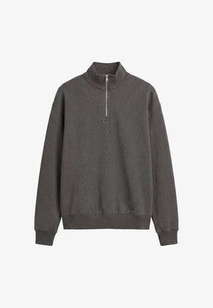 PULL&BEAR, QUARTER-ZIP - SWEATSHIRT - Sweatshirt - dark grey