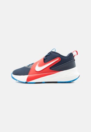 Nike Performance TEAM HUSTLE UNISEX - Παπούτσια μπάσκετ - tm navy/sail/university red/photo blue