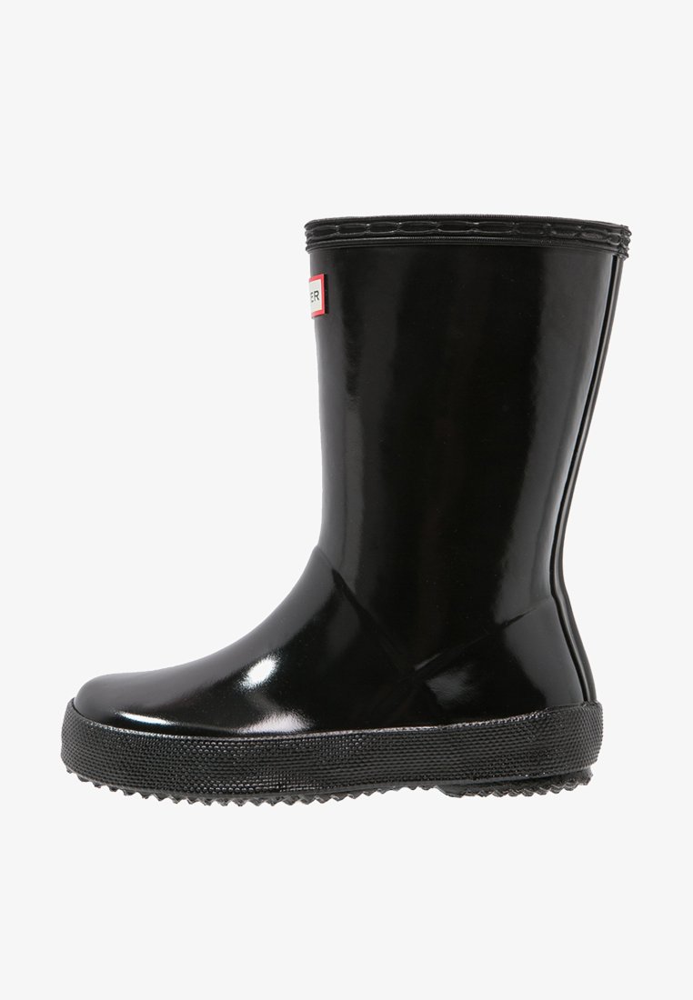 Children's hunter wellies black gloss Clearance
