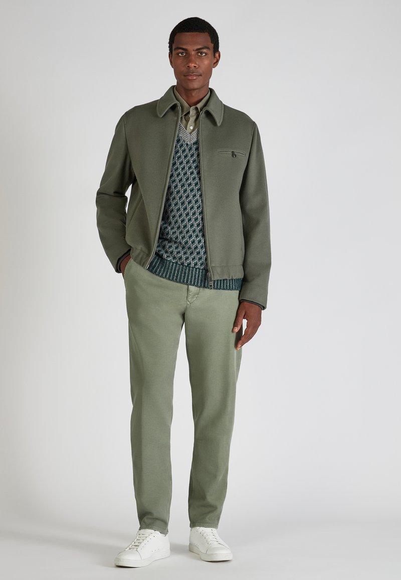 Green Chinos Green Pants Grey Jacket Herringbone Tweed Blazer Navy