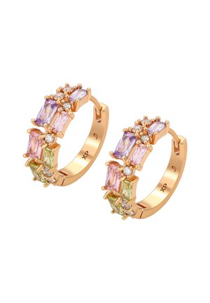 Cercei - rose gold multicolor