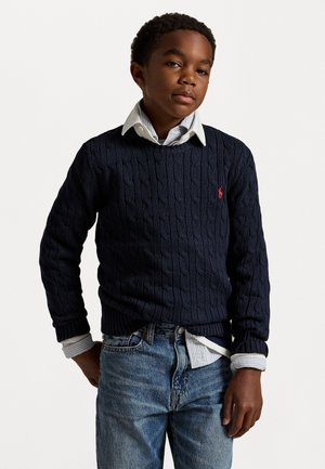 Polo Ralph Lauren CABLE KNIT COTTON SWEATER - Strikkegenser - navy