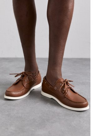 NABRY - Chaussures bateau - cognac