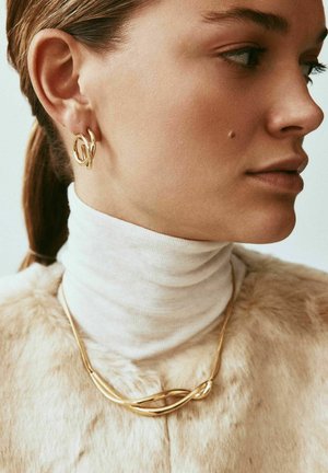 EDBLAD, NOUVEAU HOOPS L - Pendientes - gold-coloured