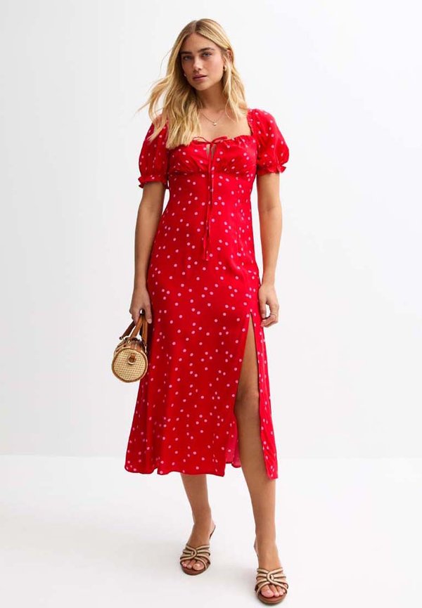 POLKA DOT MILKMAID MIDI - Freizeitkleid