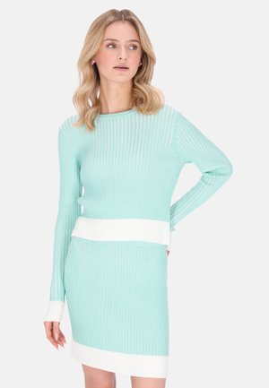 Pulover - mint white