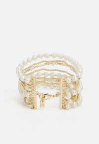 Lauren Ralph Lauren MULTIROW FLEX - Armbånd - gold-coloured/white