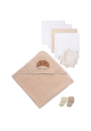 Liliput, GESCHENKSET CROISSANT UNISEX - Muslin blanket - weiss-beige