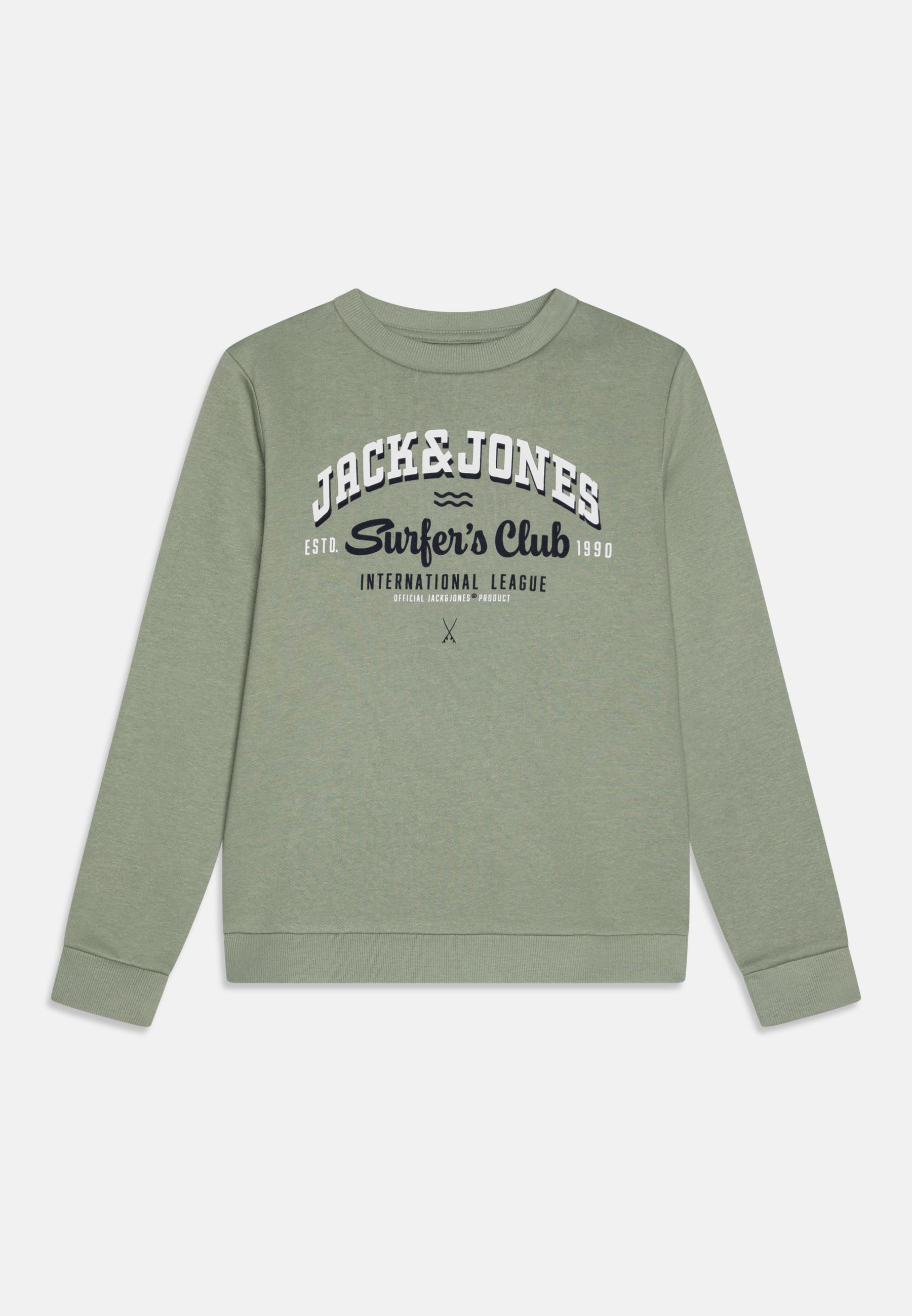 Jack Jones Junior JJELOGO CREW Sweatshirt iceberg green/vert