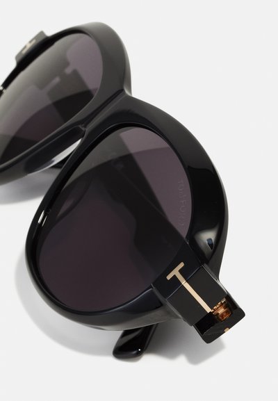 Tom Ford INGER - Gafas de sol - shiny black/smoke