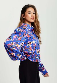 Liquorish Button-down blouse - blue