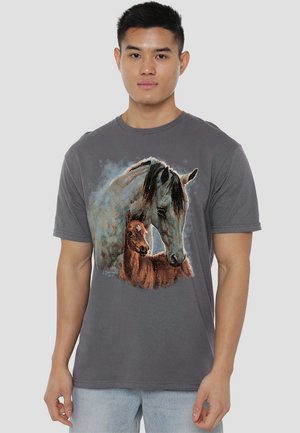 WILD WINGS PAINTED HORSES - T-Shirt print - anthracite