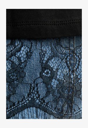 New Look, LACE HEM BOXY - T-shirt print - black