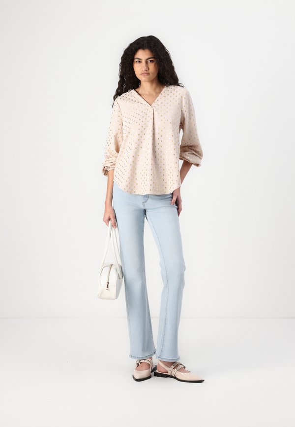 ONLMETTE FOIL SHIRT - Blouse - rose smoke4
