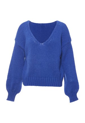 Strickpullover - königsblau