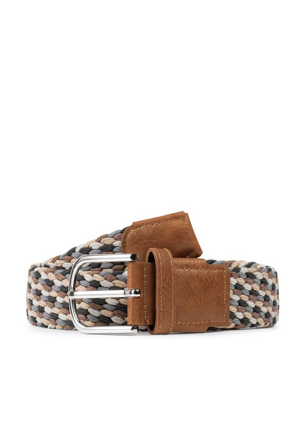 ANDERS - Flechtgürtel - tan