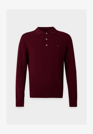 Tommy Hilfiger, Langærmet T-shirt - burgundy