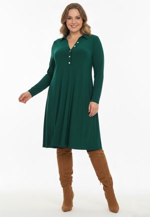 Jerseykleid - dark green
