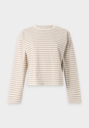 rag & bone, KELLY STRIPE BOXY - T-shirt à manches longues - beige