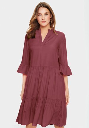 EDA SOLID - Day dress - burgundy