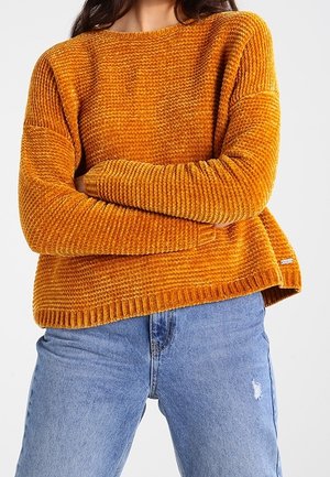 Strickpullover - mustard yellow