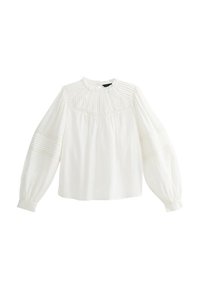 New Look LACE INSERT - Blouse - white