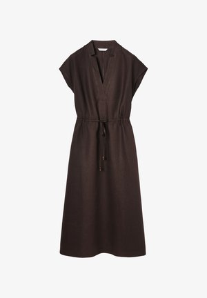TATUUM, ARTICLE TAG: - ARTICLE NAME: KLEORA - Φόρεμα ημέρας - brown