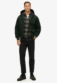 Superdry & Co PLUS HOODED - Jas - jet set green