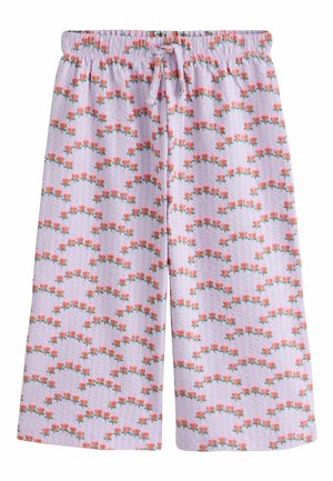 Next, REGULAR FIT - TEXTURED WIDE LEG TROUSERS . - Trousers - purple ditsy floral