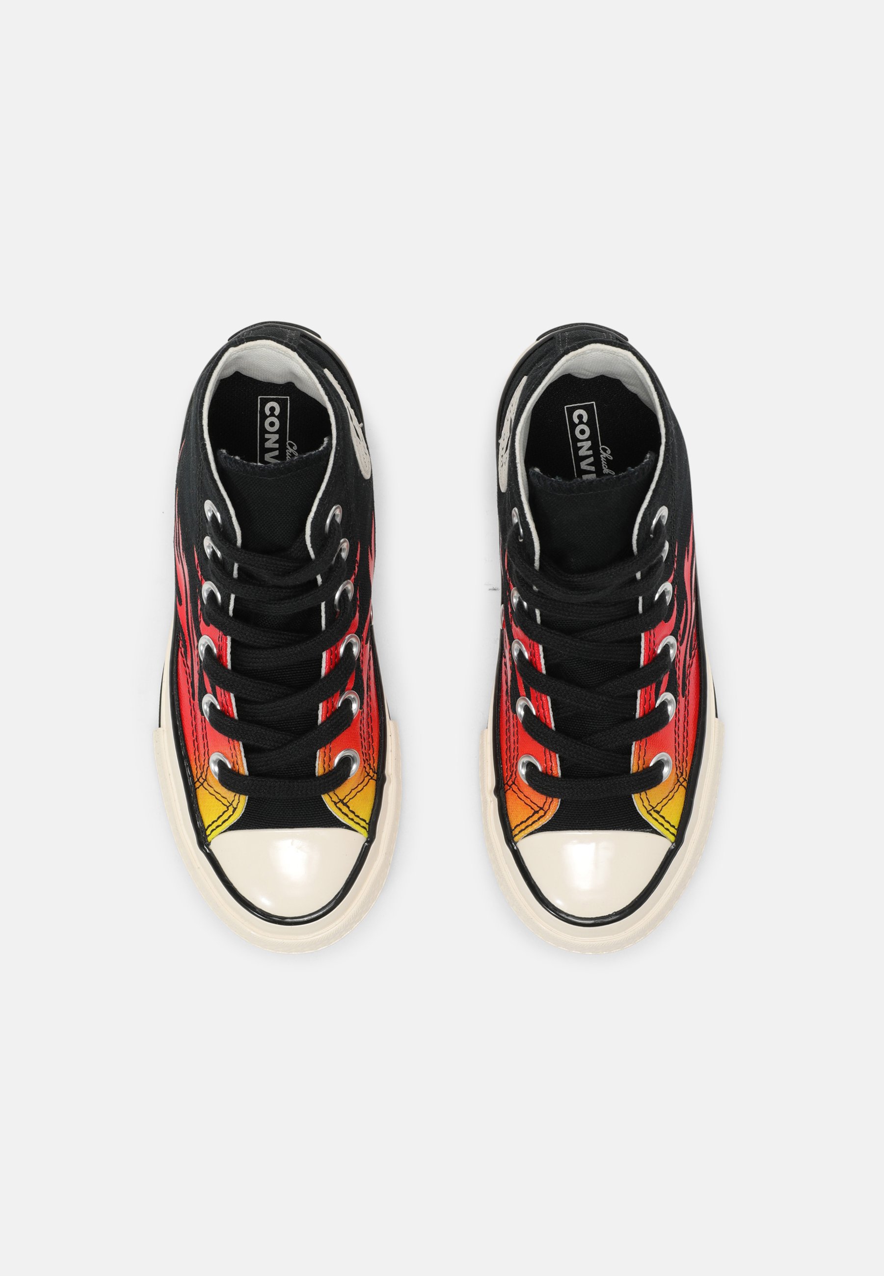 converse flame high tops
