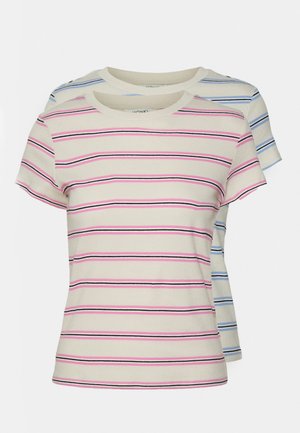 Monki Lihtne T-särk - solid pink / solid blue