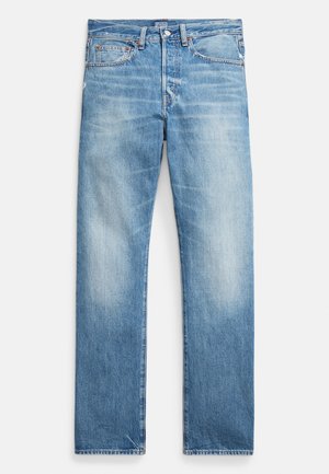 Polo Ralph Lauren HIGH RISE RELAXED STRAIGHT JEAN - Tiesaus kirpimo džinsai - lebec wash